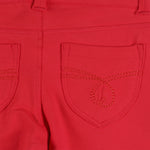 Pantalón de felpa de niña rojo VERANO/Outlet