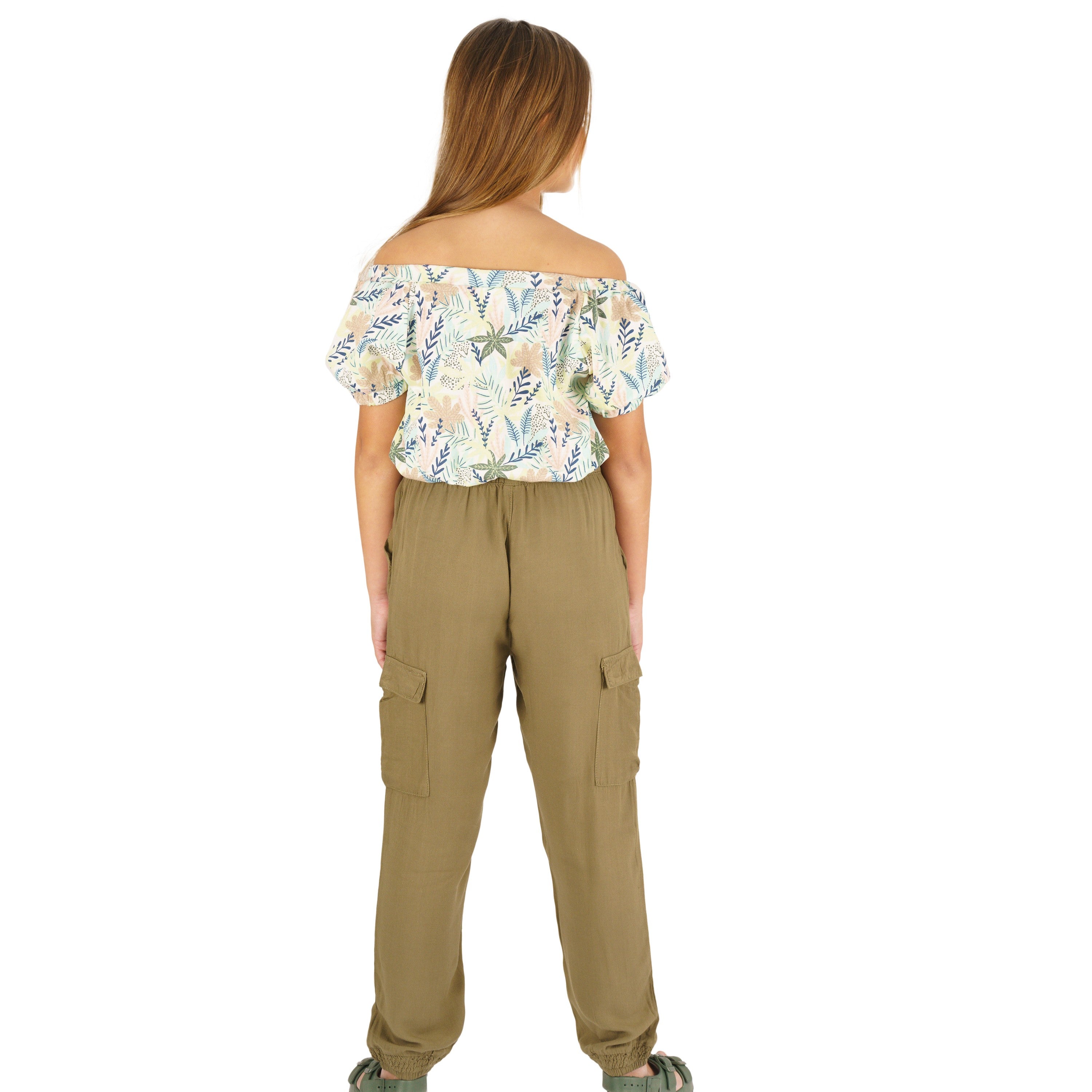 Pantalón de niña kaki VERANO/Outlet