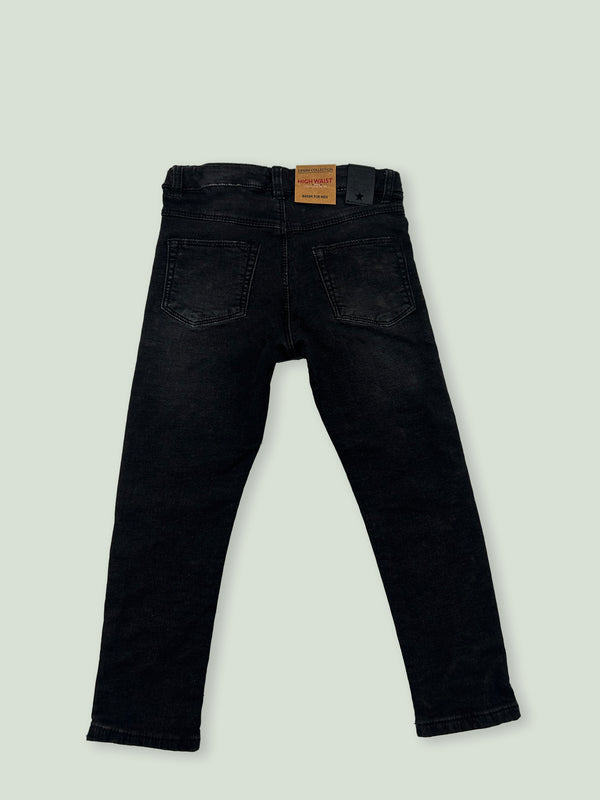 Vaquero negro pitillo niña | Cintura ajustable