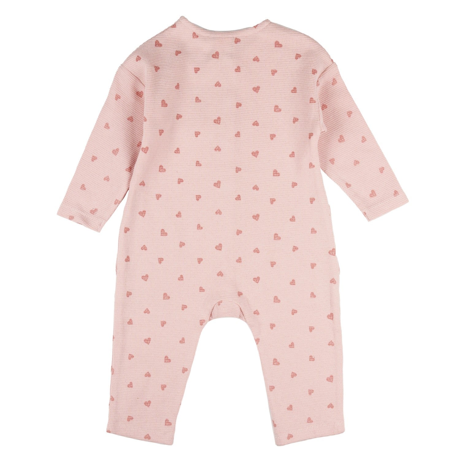 Pelele de bebé color estampado de corazones Outlet