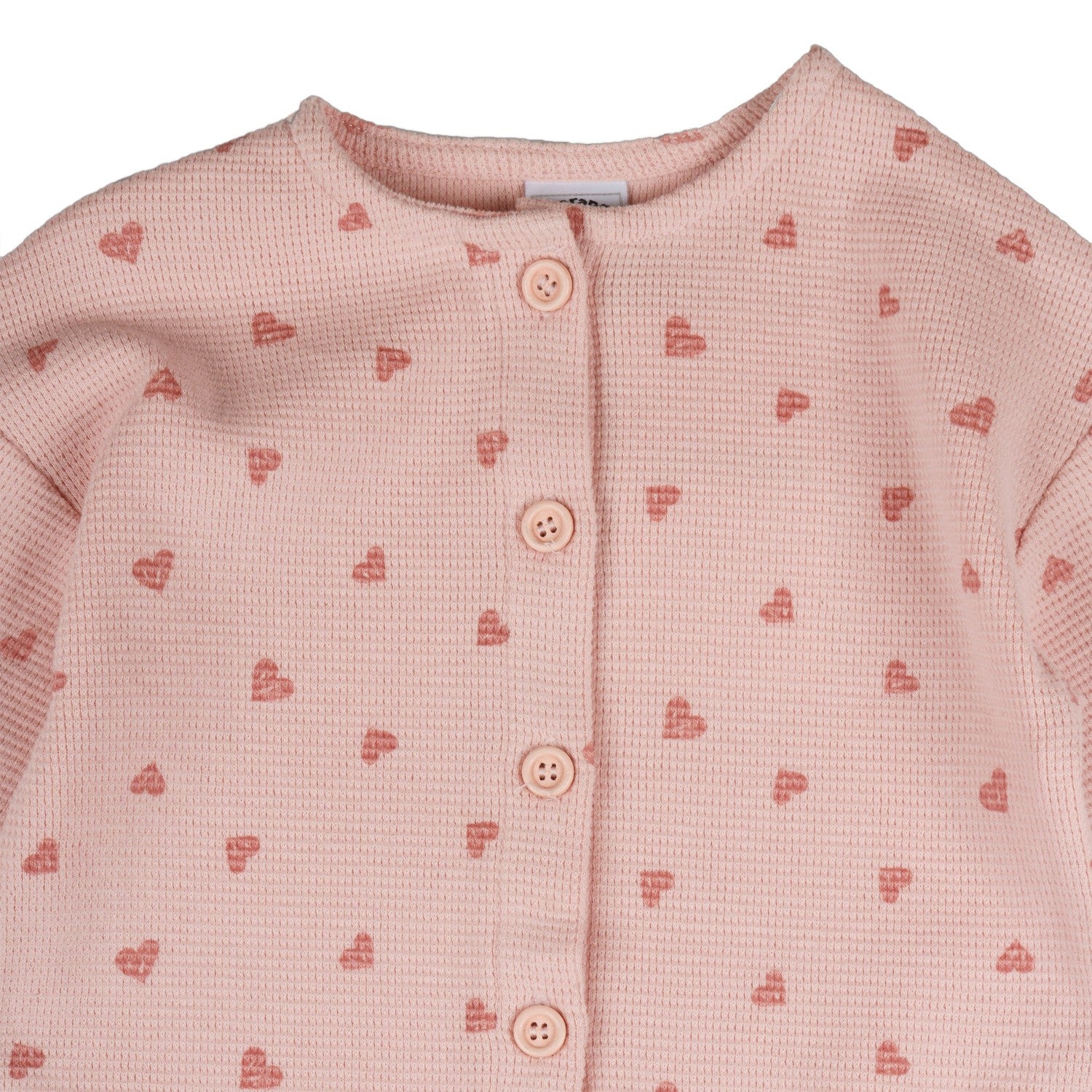 Pelele de bebé color estampado de corazones Outlet