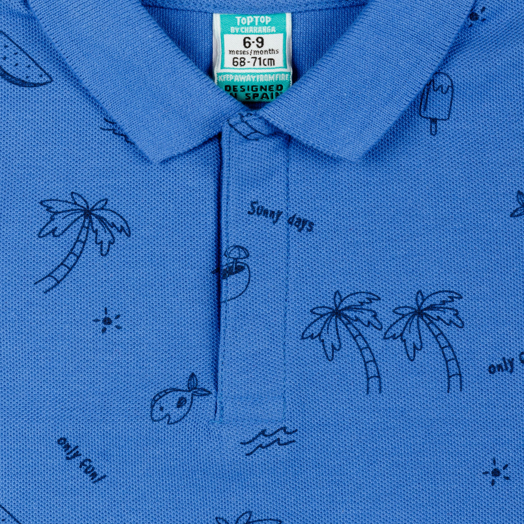 Polo de bebé estampado VERANO/Outlet