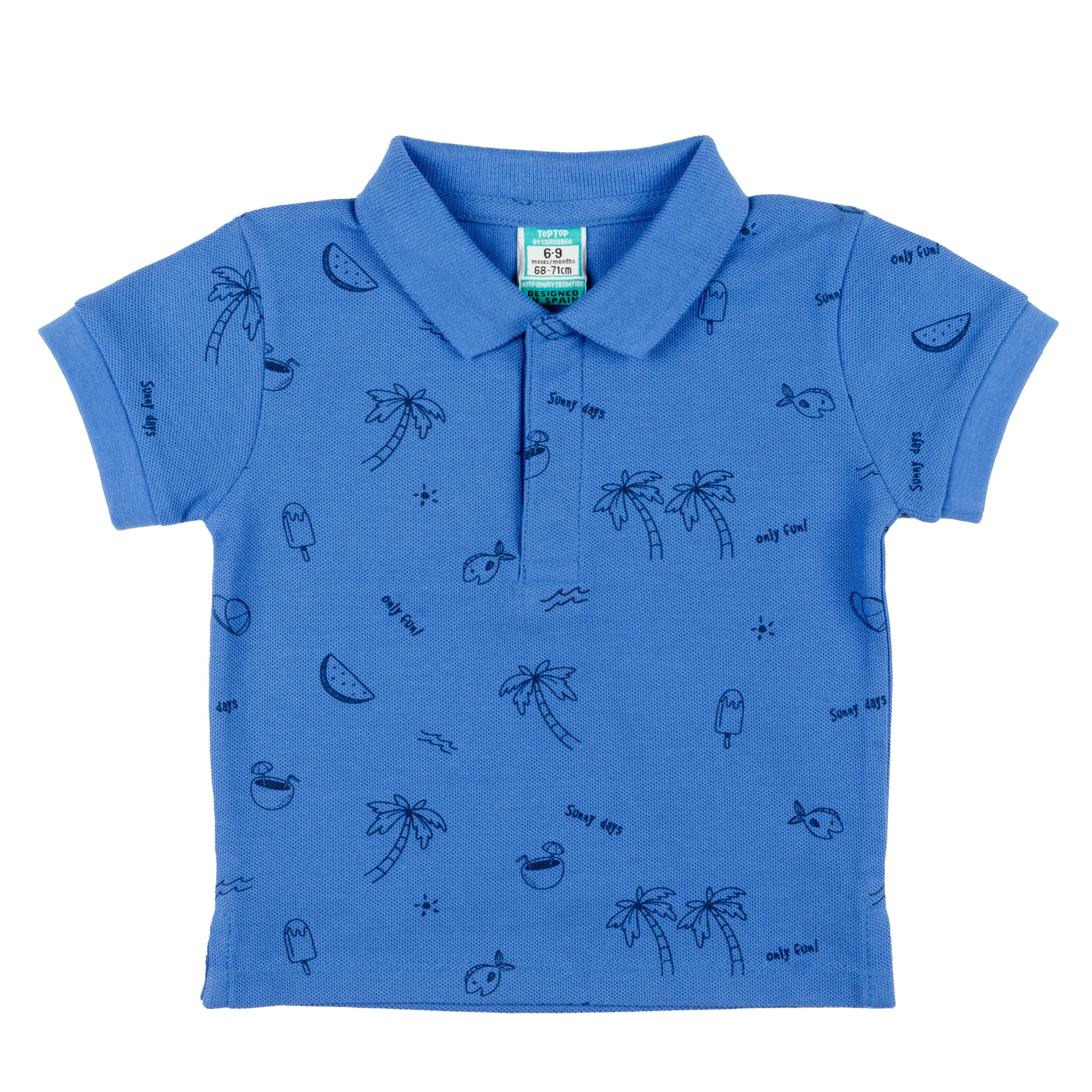 Polo de bebé estampado VERANO/Outlet