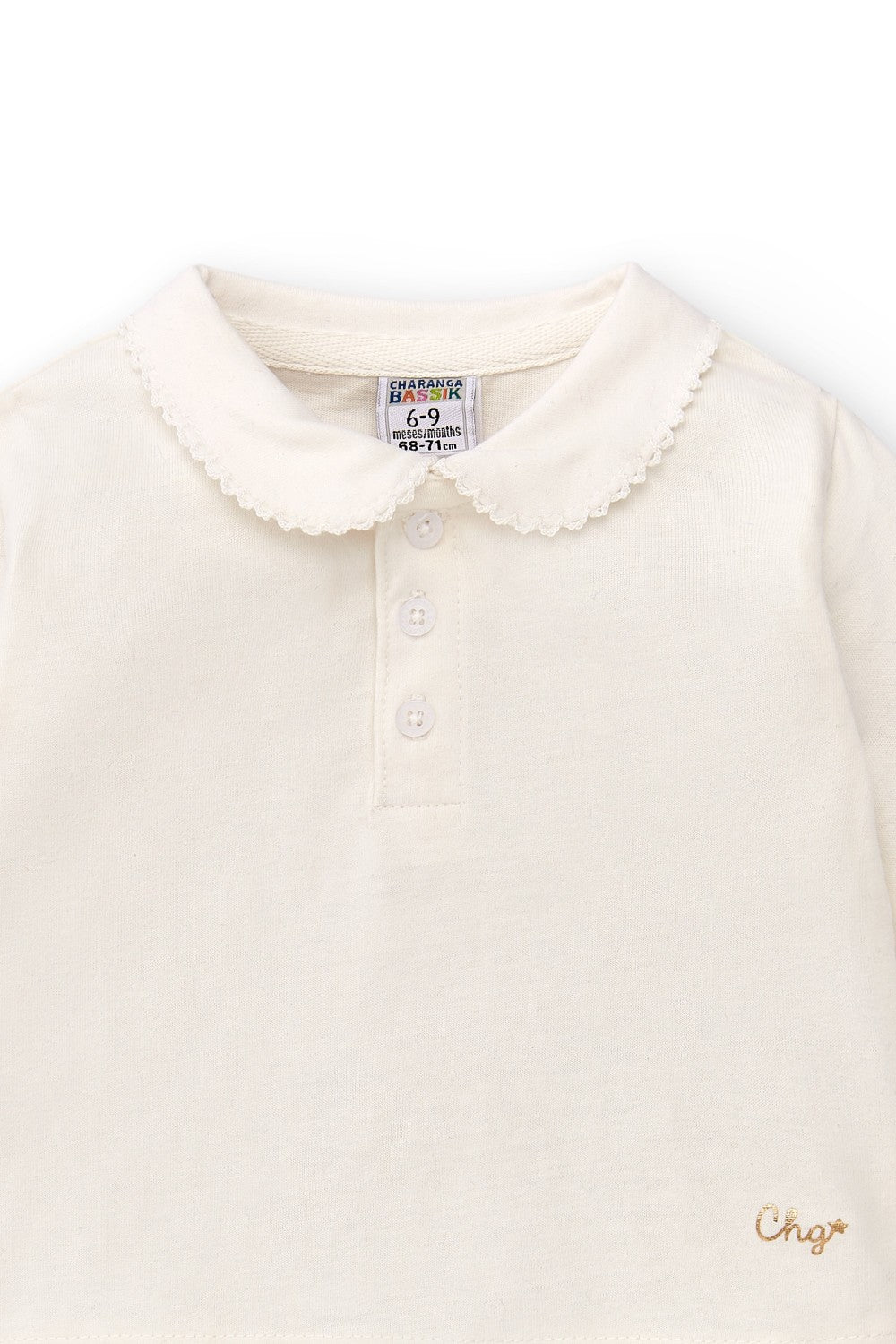 Polo de bebé color crudo Charanga