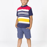 Polo de niño listado