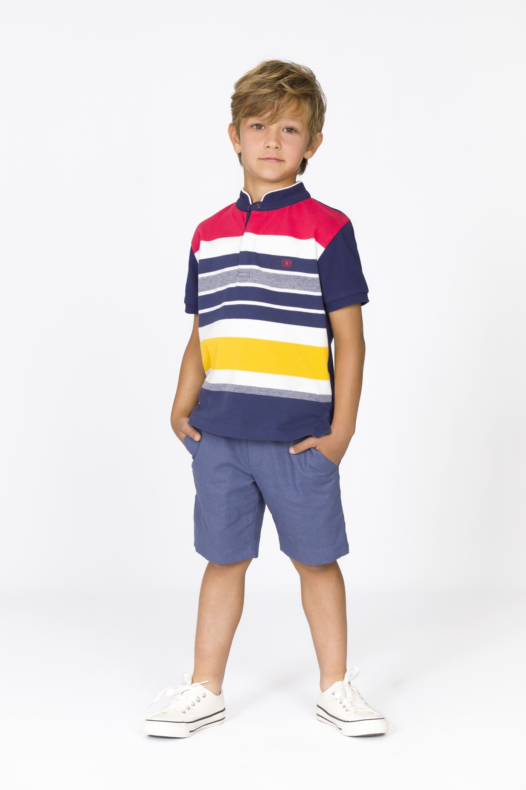 Polo listado de niño