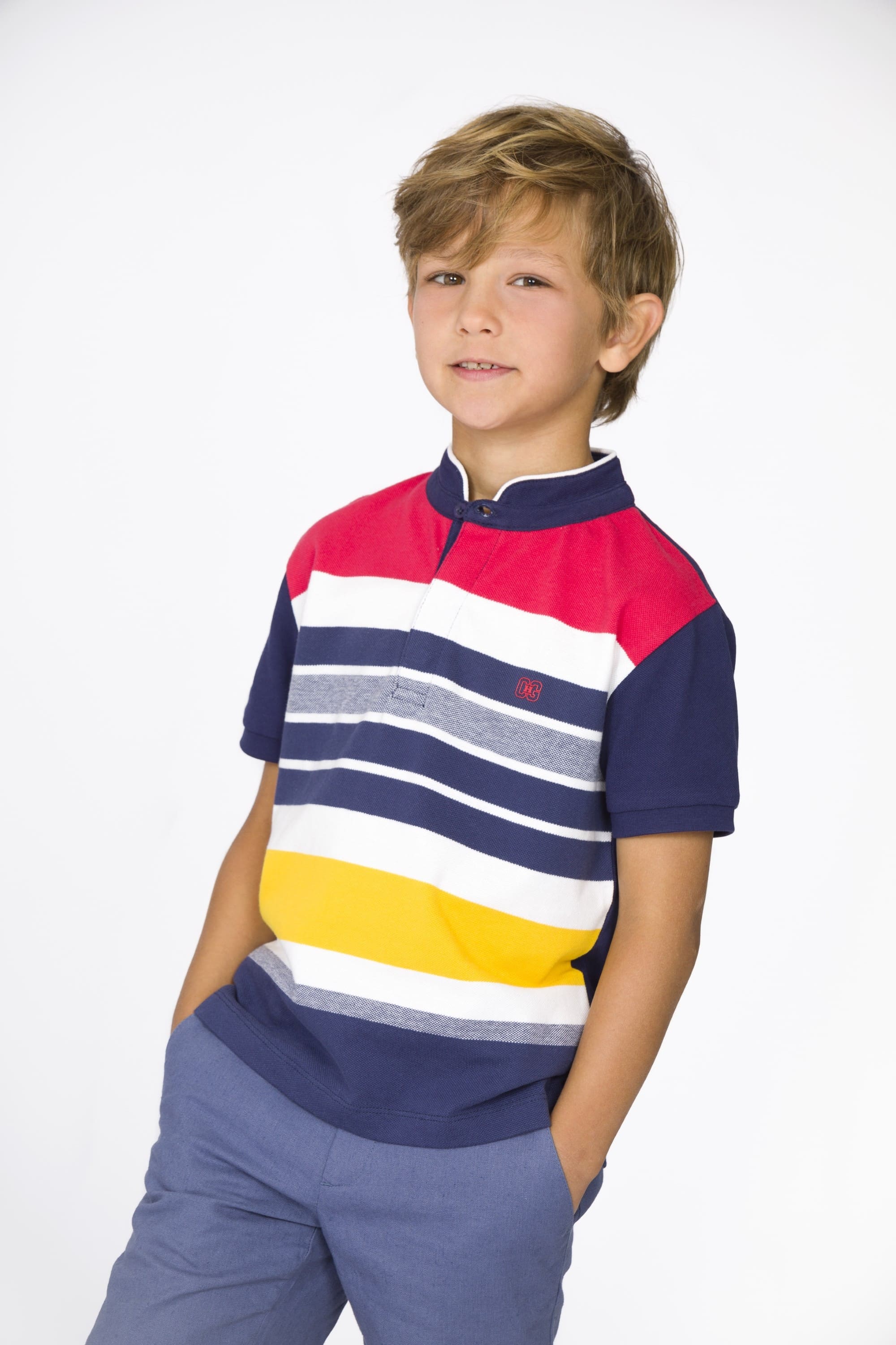 Polo listado de niño