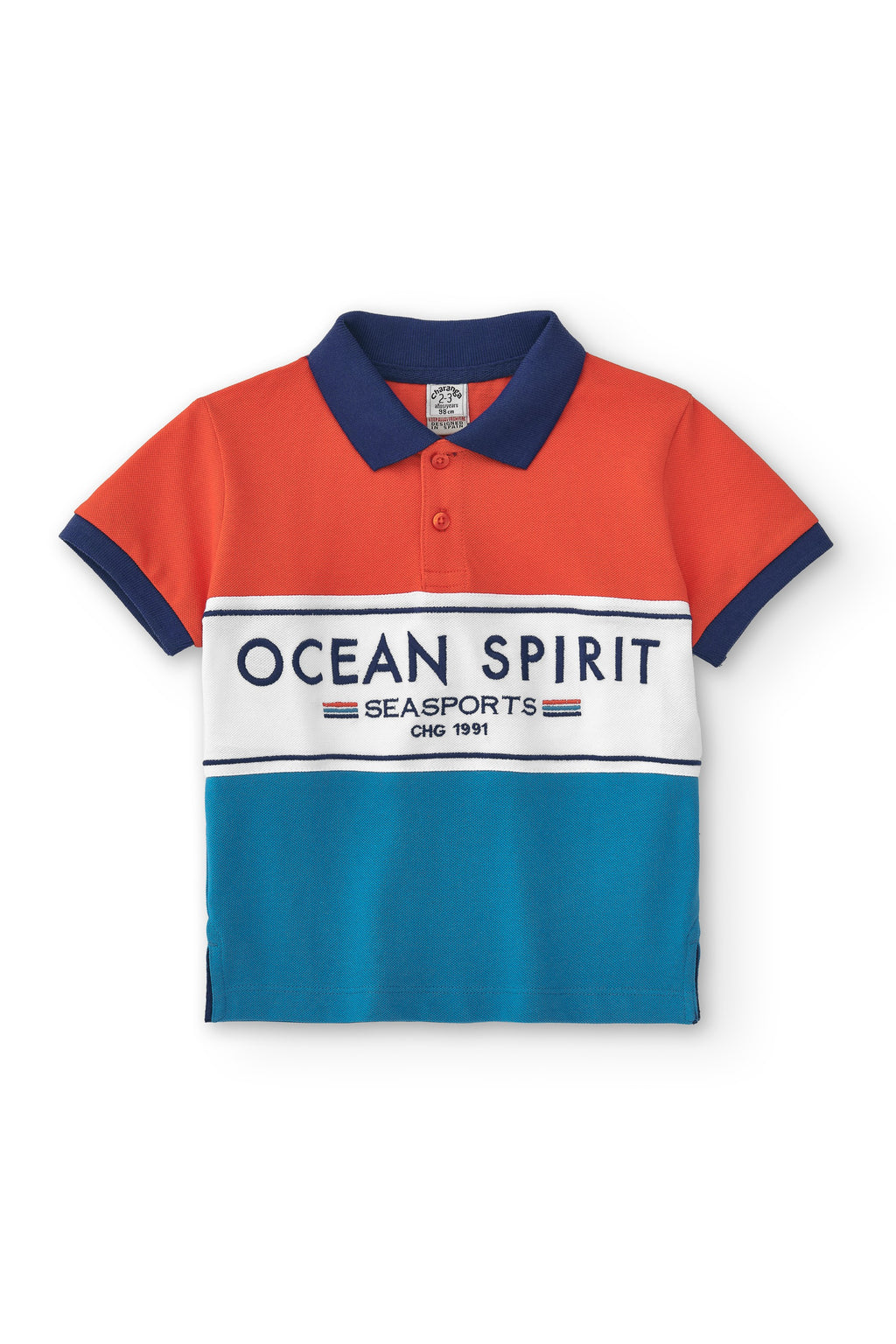 Polo de niño tricolor VERANO/Outlet