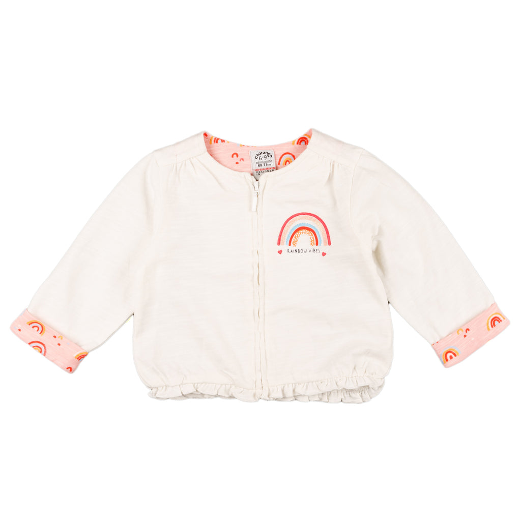Sudadera abierta de bebé en color crudo VERANO/Outlet