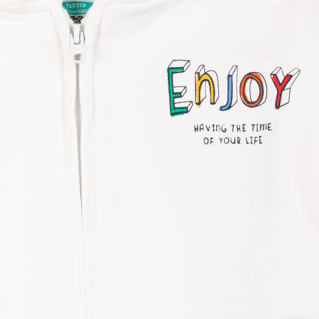 Sudadera Abierta de niña blanco VERANO/Outlet