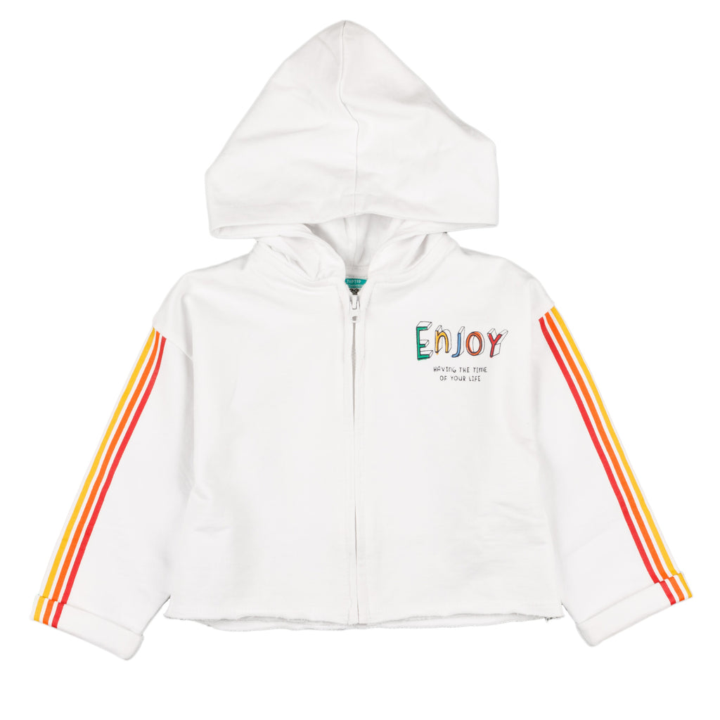 Sudadera Abierta de niña blanco VERANO/Outlet