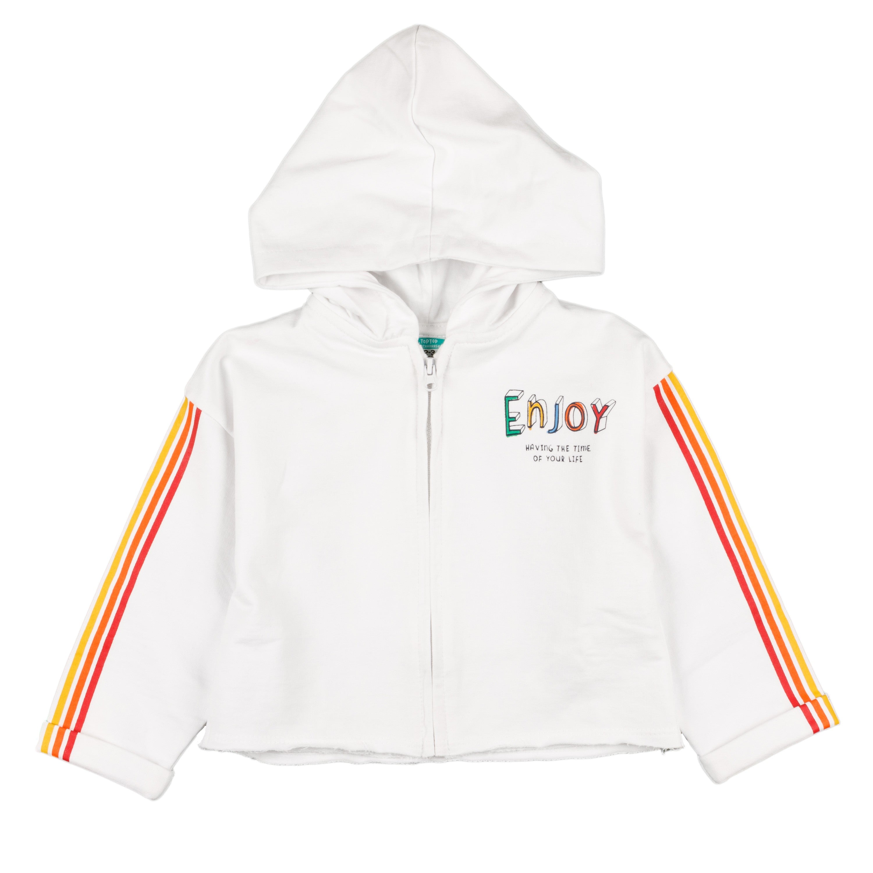 Sudadera Abierta de niña blanco VERANO/Outlet