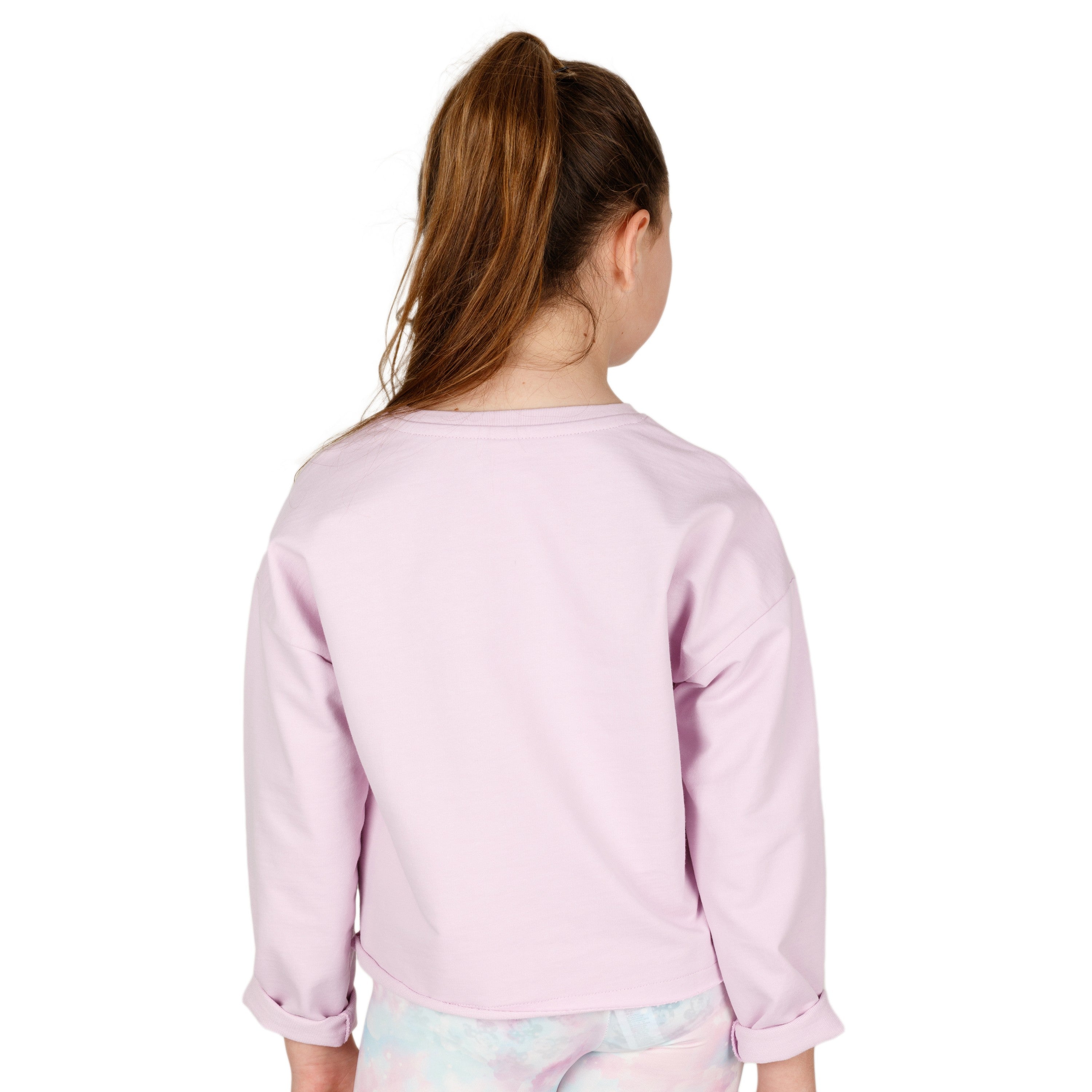 Sudadera cerrada de niña morado VERANO/Outlet