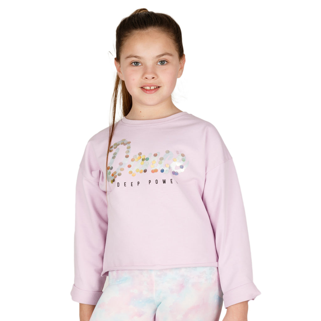 Sudadera cerrada de niña morado VERANO/Outlet