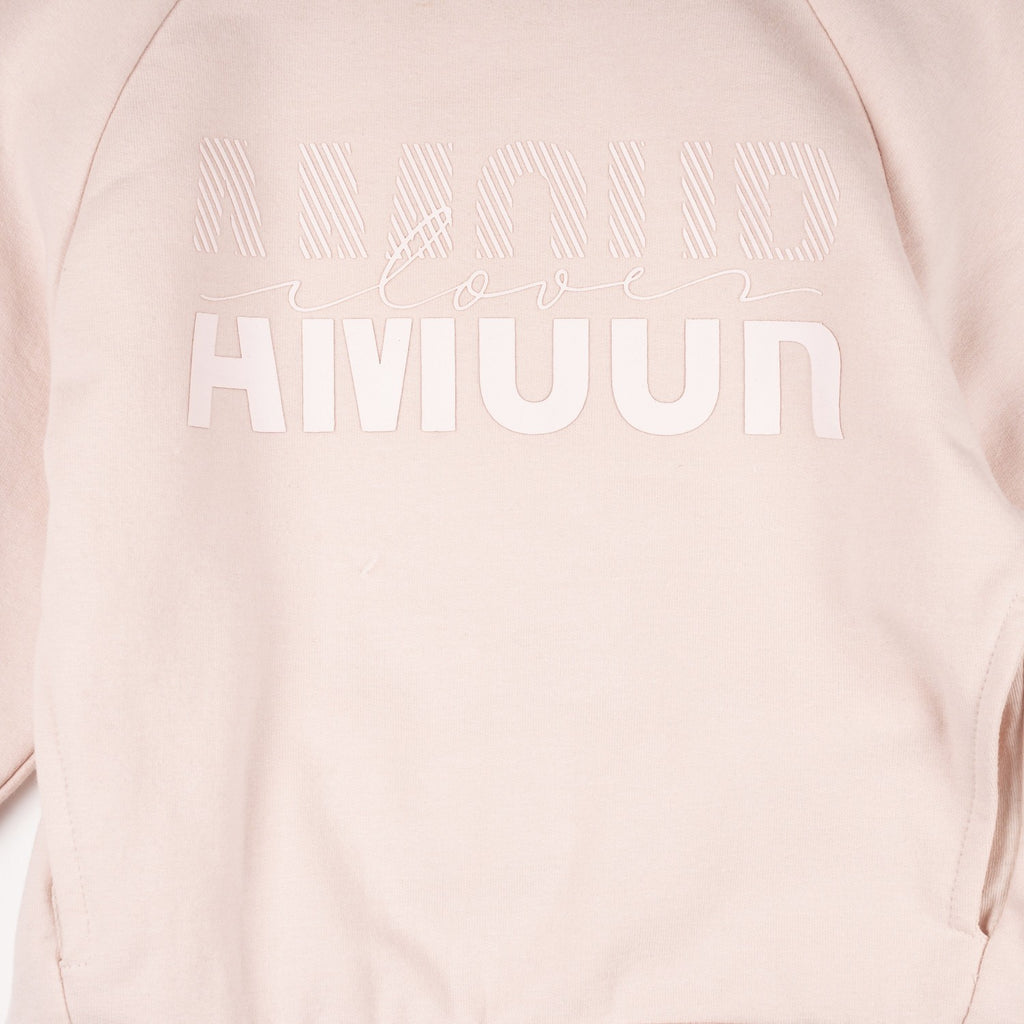 Sudadera de niña color rosa Outlet