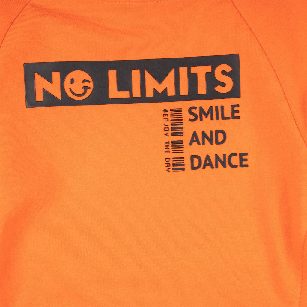 Sudadera de niño color naranja Outlet