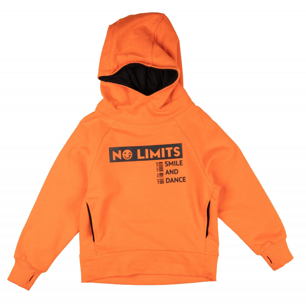Sudadera de niño color naranja Outlet