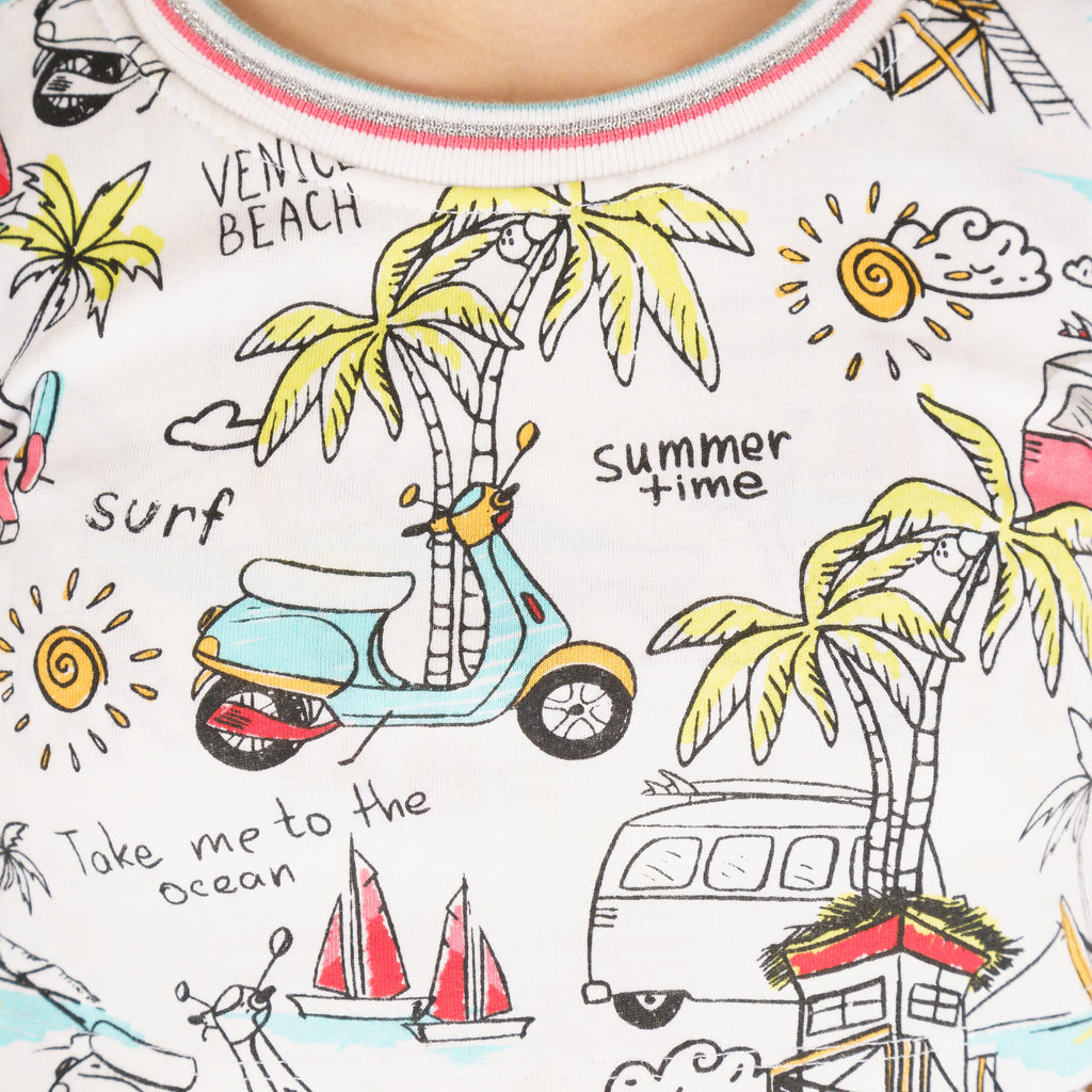 Vestido de niña estampado VERANO/Outlet