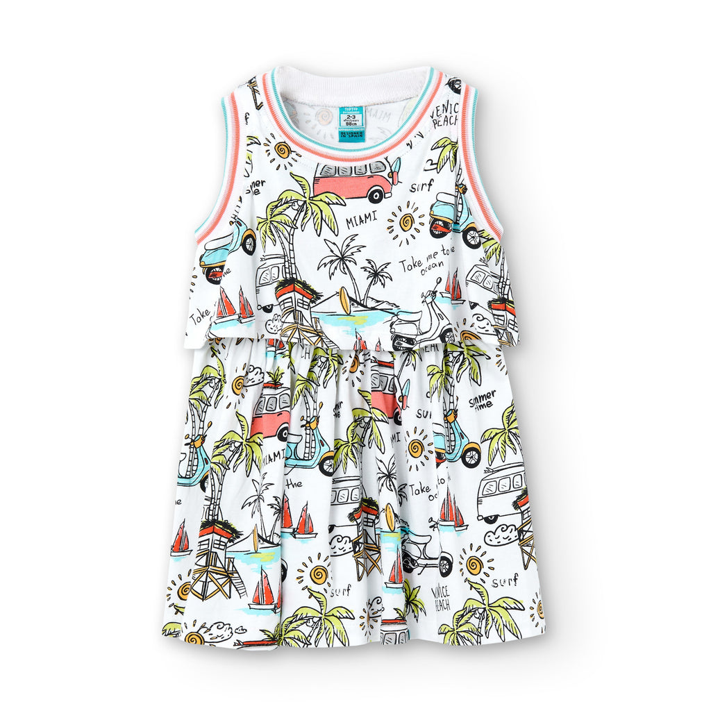 Vestido de niña estampado VERANO/Outlet