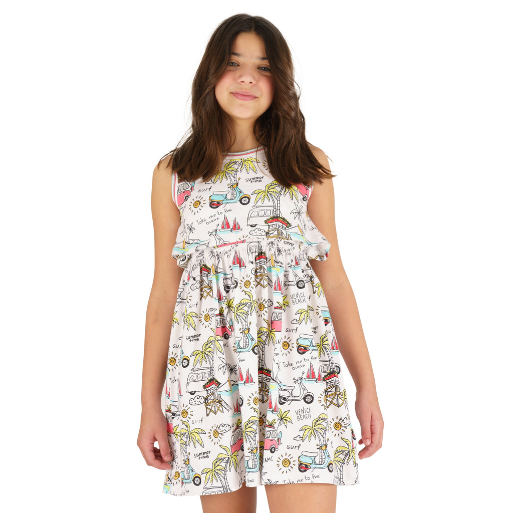Vestido de niña estampado VERANO/Outlet