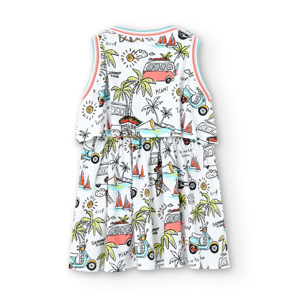 Vestido de niña estampado VERANO/Outlet