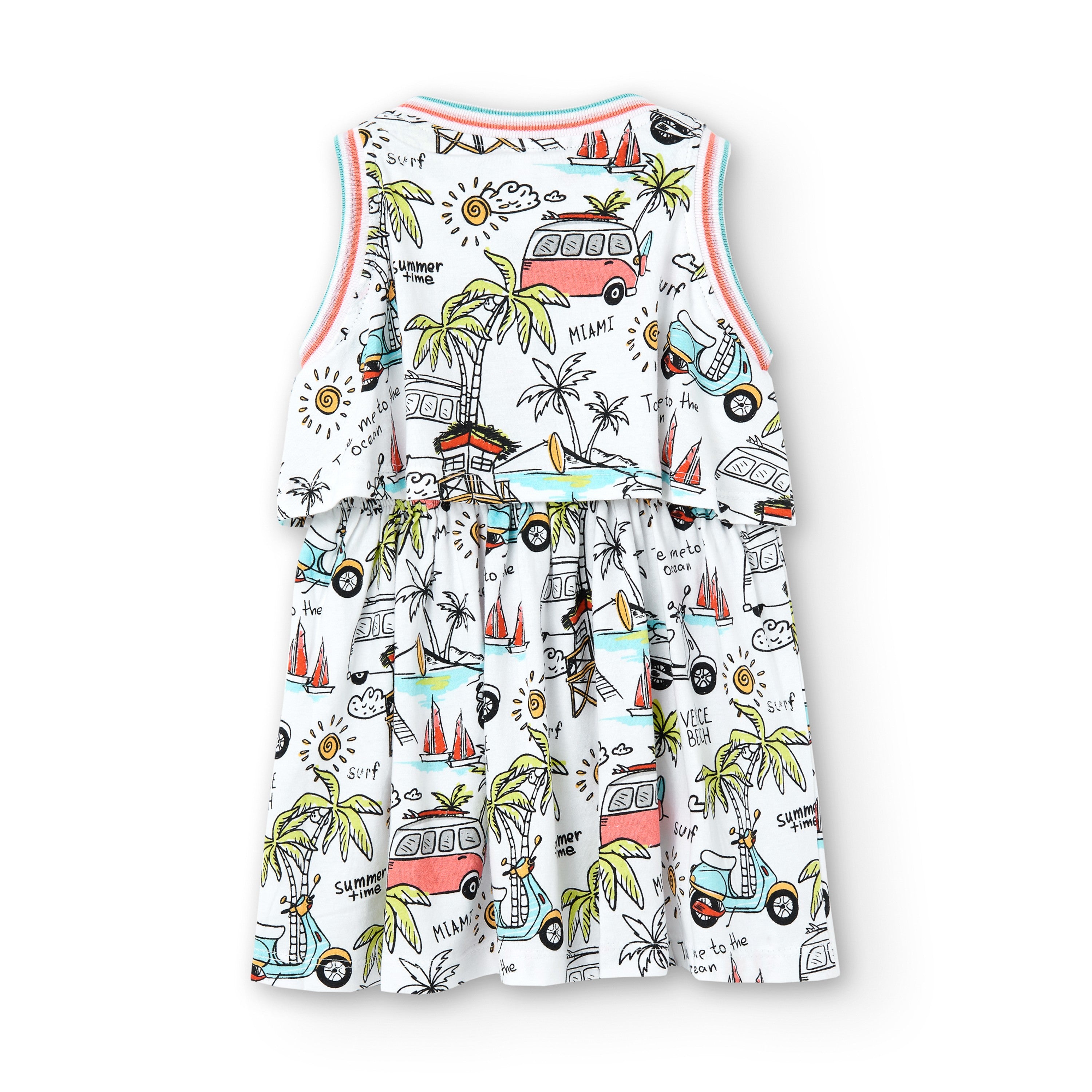 Vestido de niña estampado VERANO/Outlet