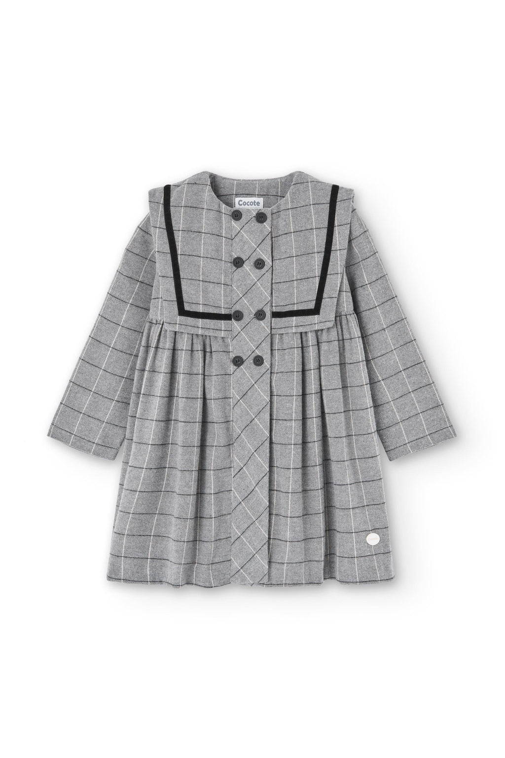 Vestido de niña gris Cocote & Charanga