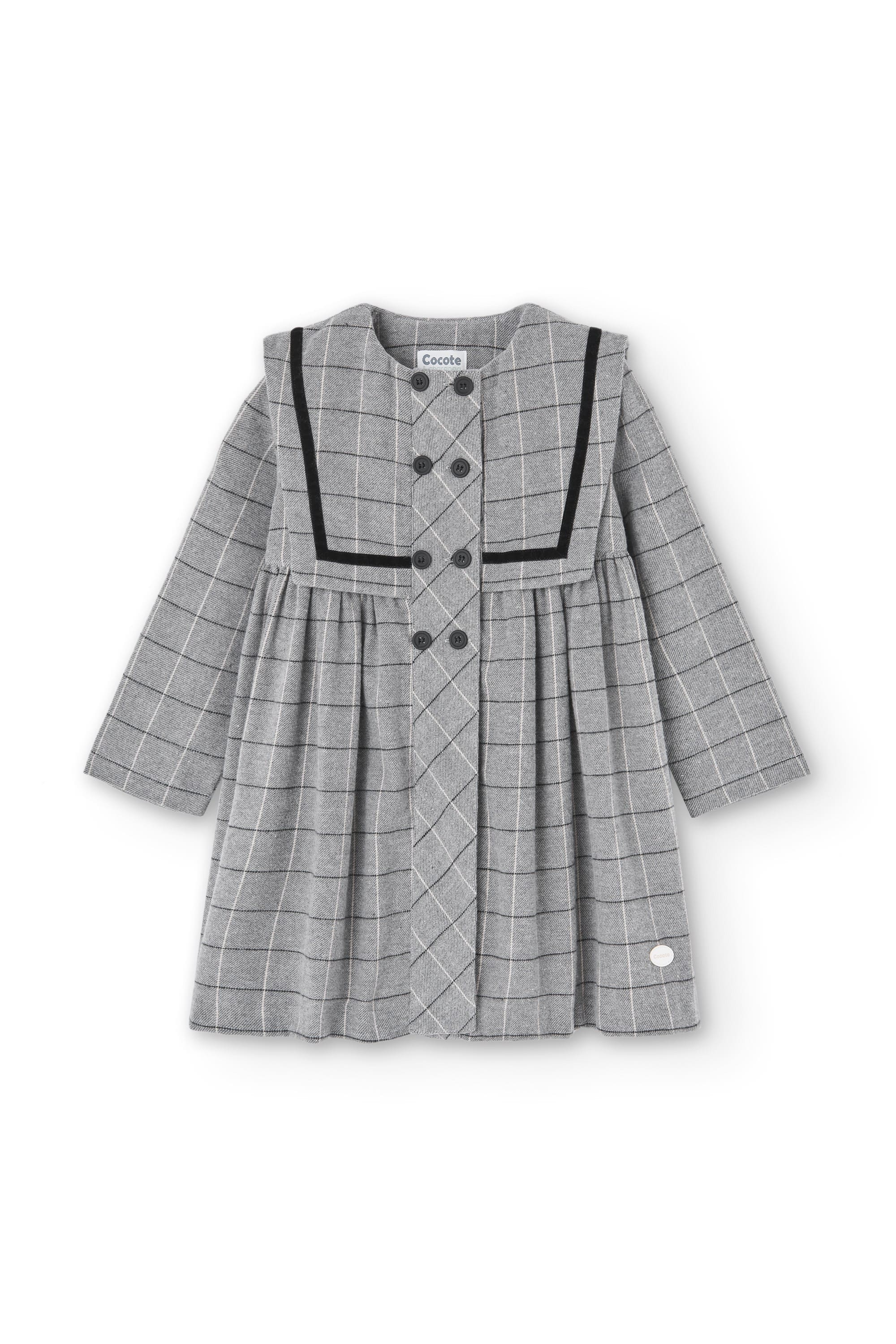 Vestido de niña gris Cocote & Charanga
