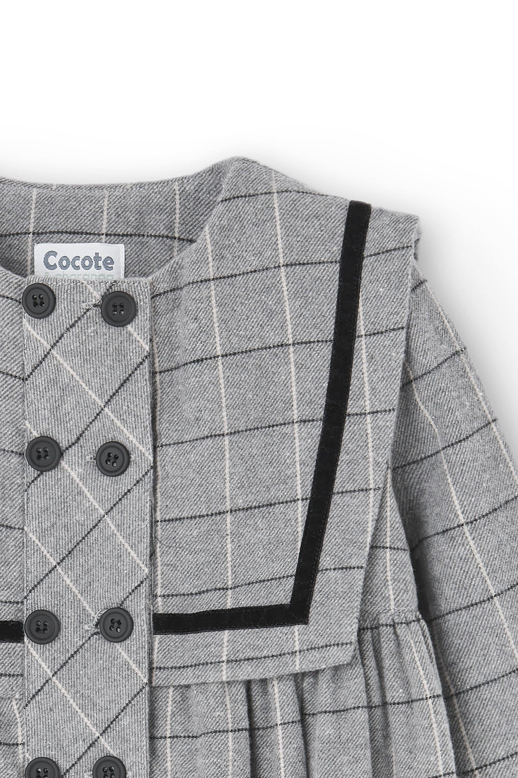 Vestido de niña gris Cocote & Charanga