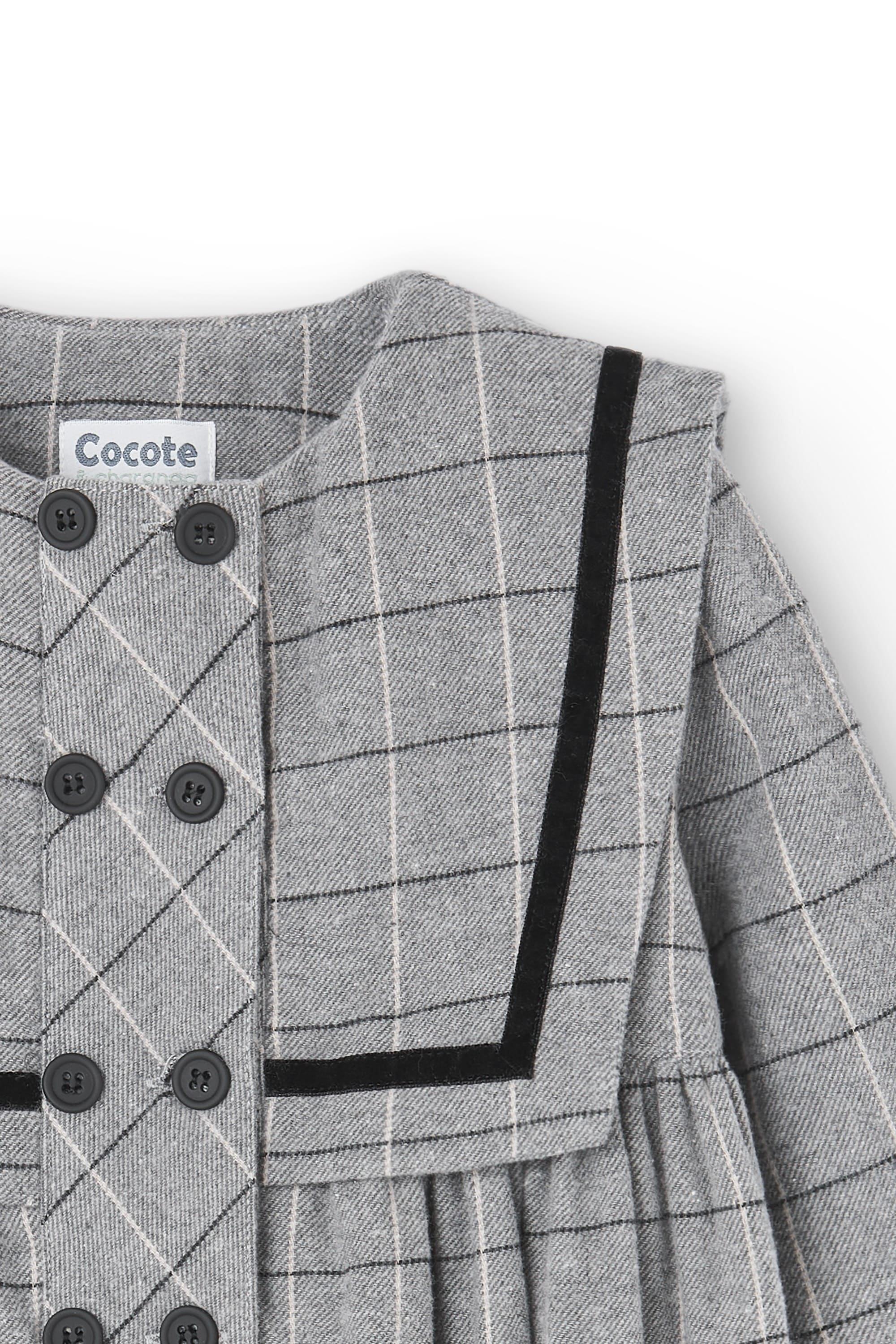 Vestido de niña gris Cocote & Charanga