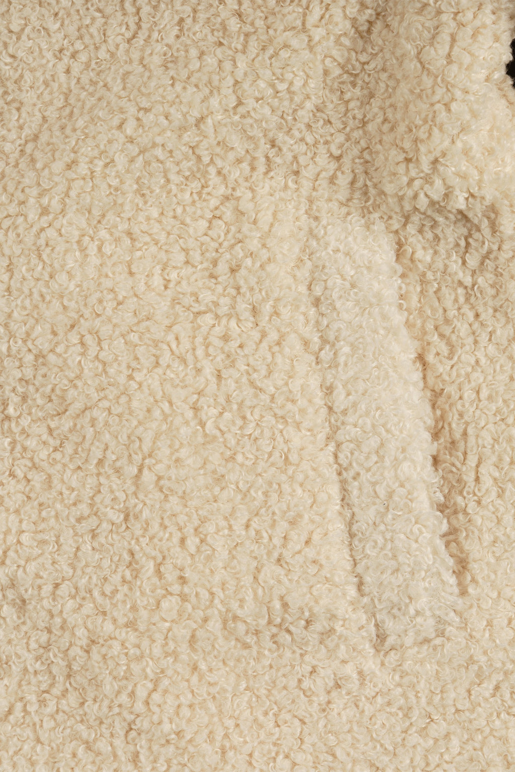 Abrigo de niña color crudo de borreguito Outlet