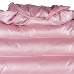 Abrigo de niña color rosa metalizado Outlet