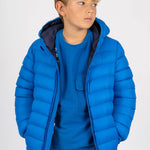 Abrigo de niño azulón con capucha Charanga