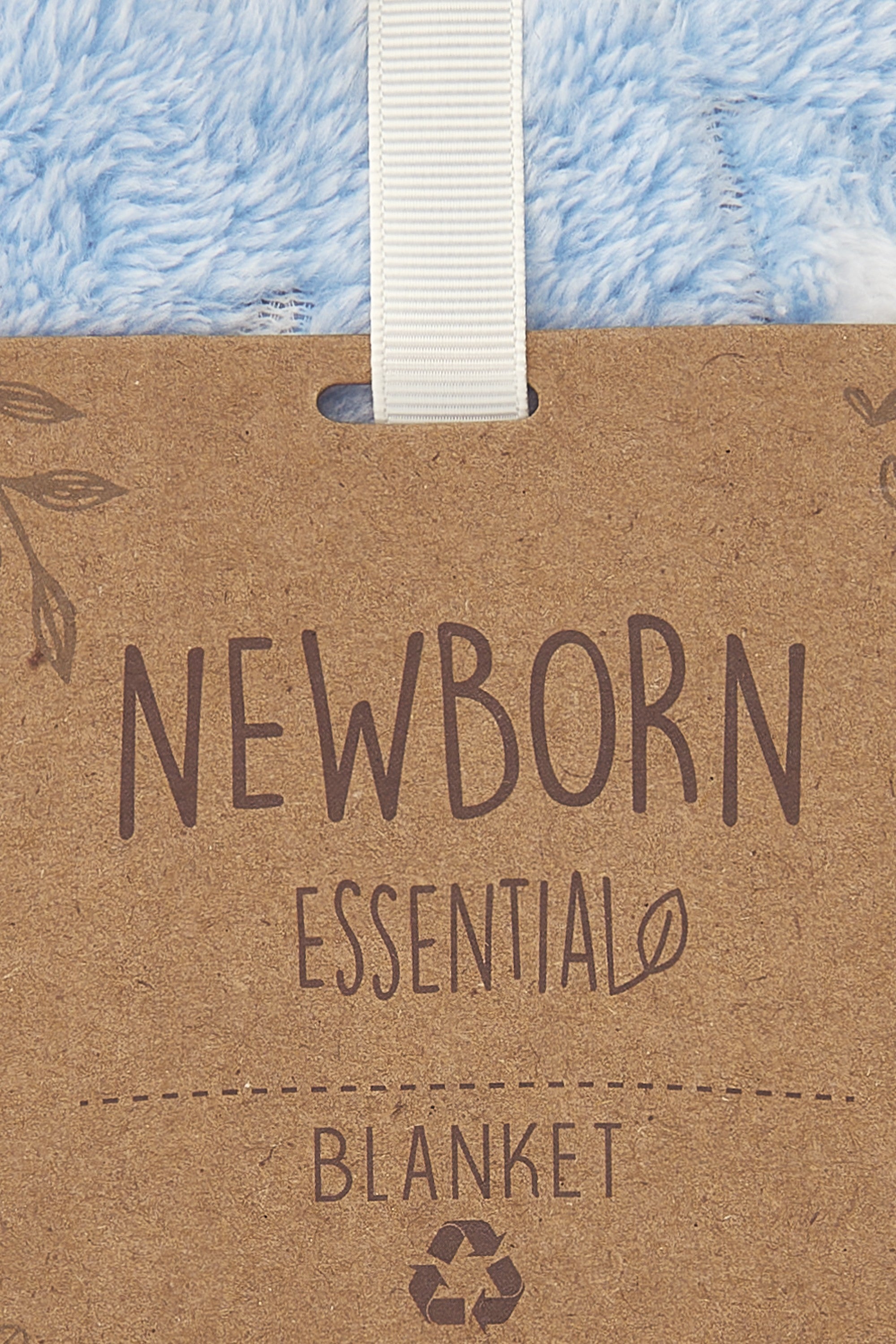 Manta de recién nacido en color azul de estrellas Outlet