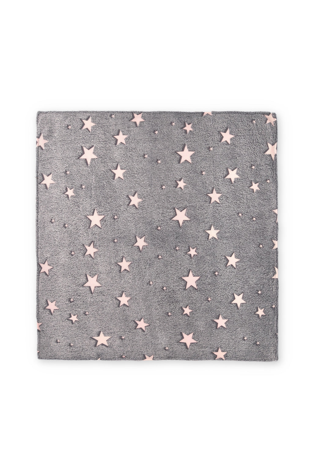 Manta de recién nacido en color girs de estrellas Outlet