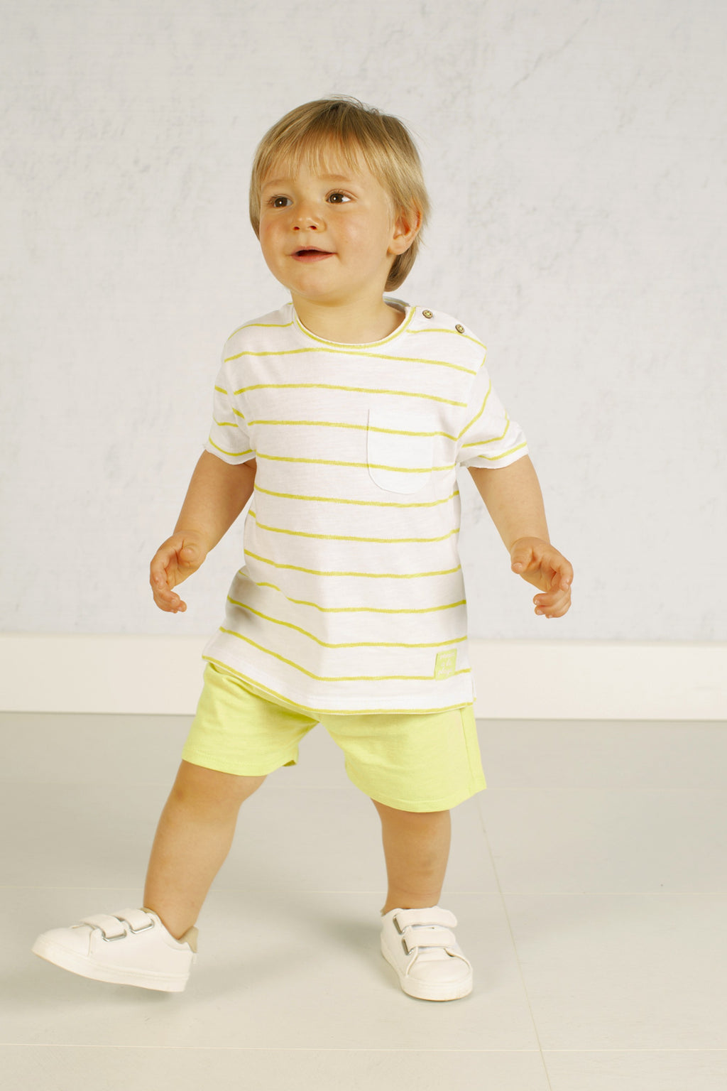 Bermuda de bebé amarillo VERANO/Charanga