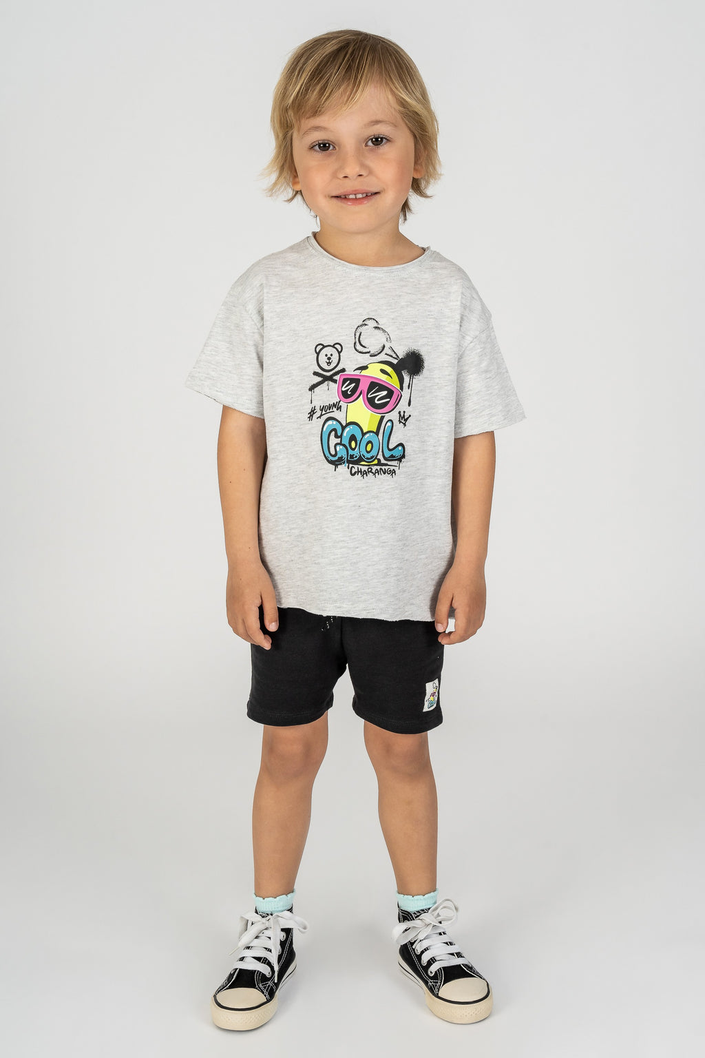 Bermuda de bebé negro VERANO/Outlet