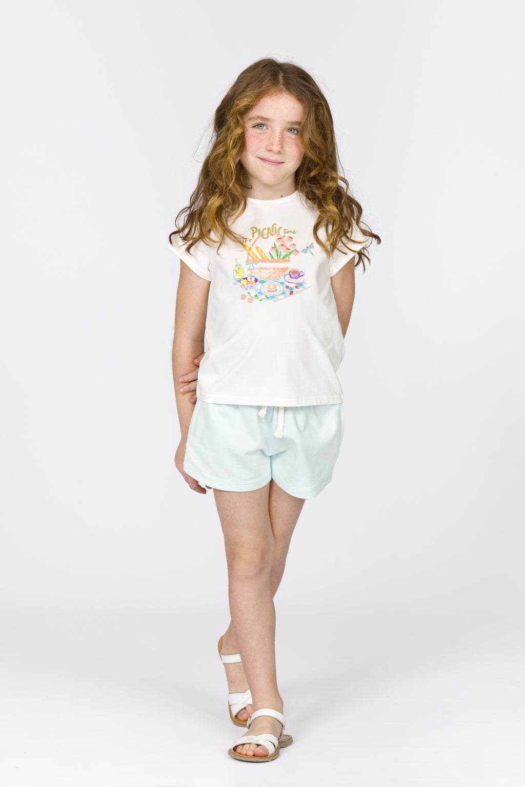 Short de niña aguamarina VERANO/Charanga