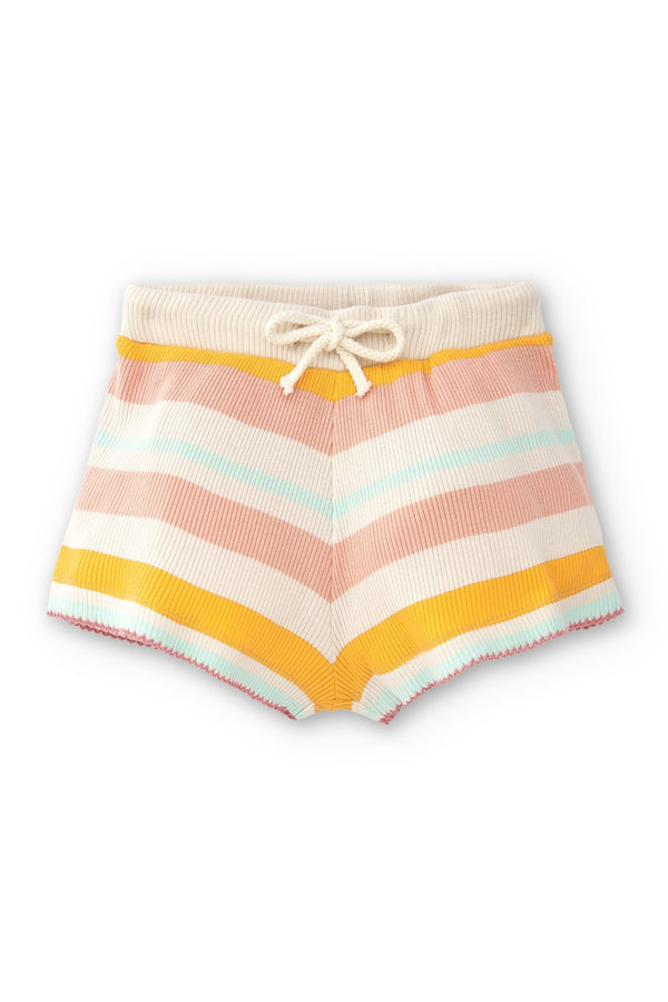 Shorts de menina multicoloridos