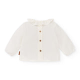Cocote & Charanga white baby sleeve blouse