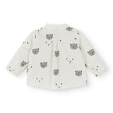 Blouse with baby sleeves with bear print Cocote & Charanga