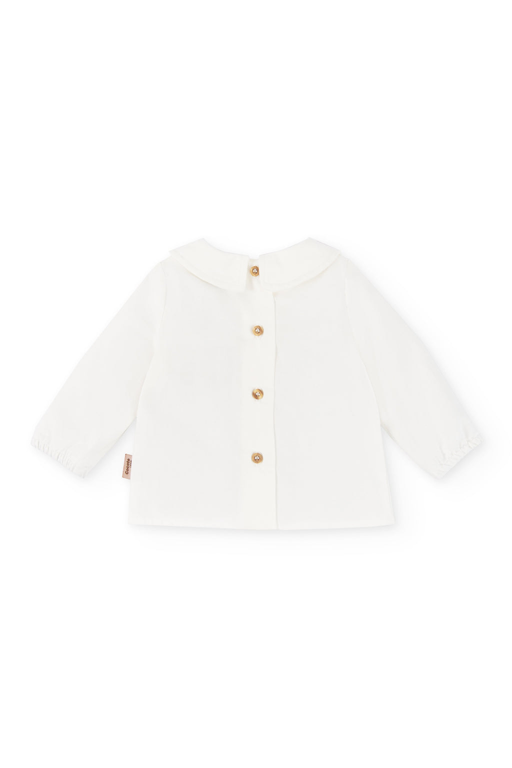 Blusa con mangas de bebé en color crudo Cocote & Charanga Charanga