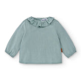 Blouse with green baby sleeves Cocote & Charanga