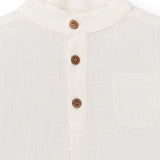 Blusa con mangas de niño en color blanco Cocote & Charanga