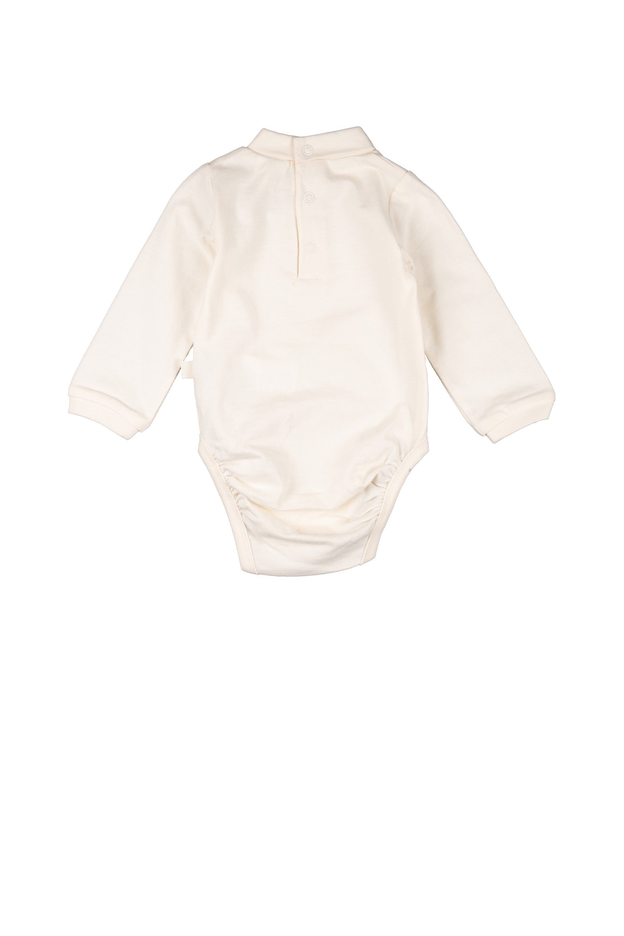 Body de recién nacido color crudo con cuello alto Outlet