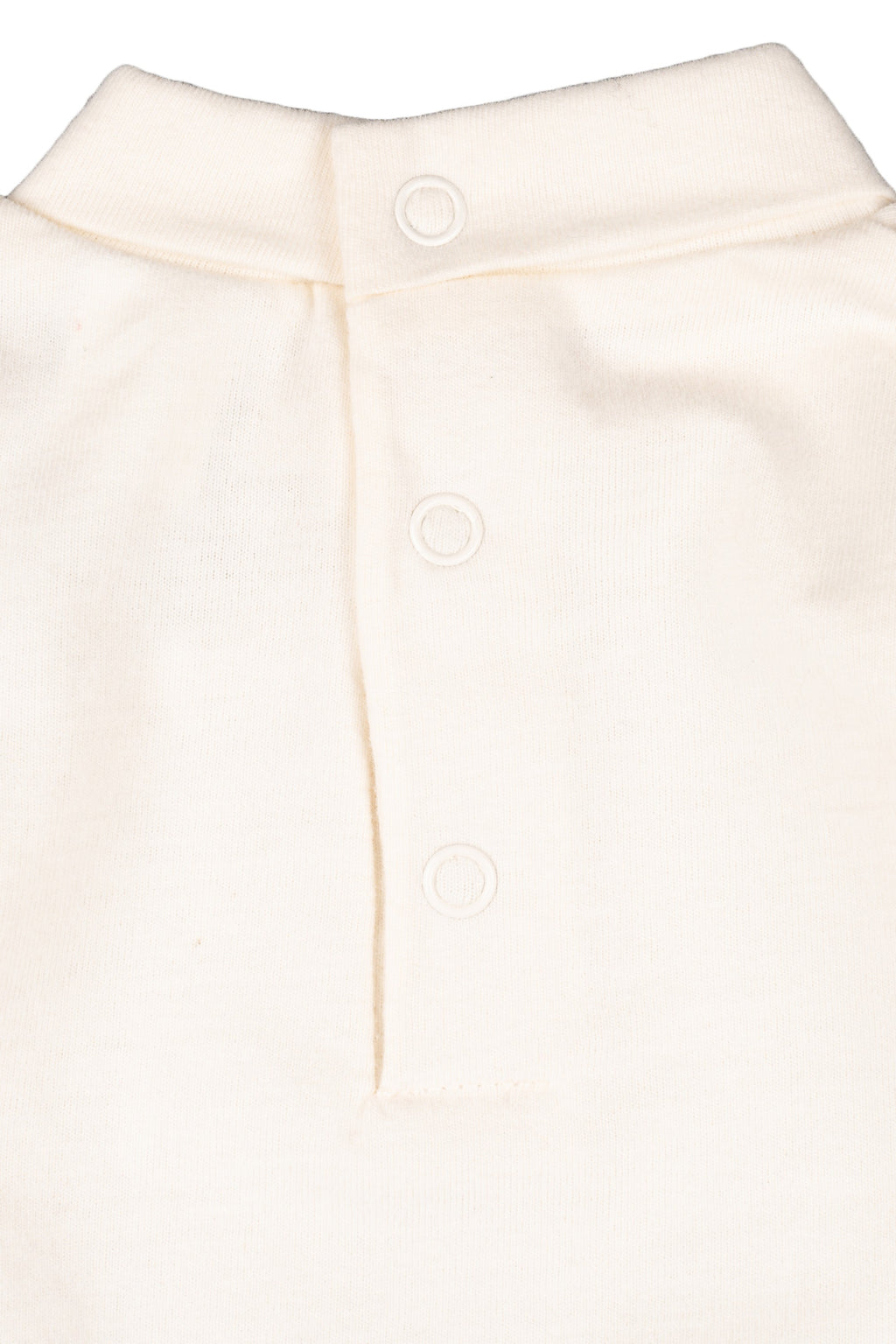 Body de recién nacido color crudo con cuello alto Outlet