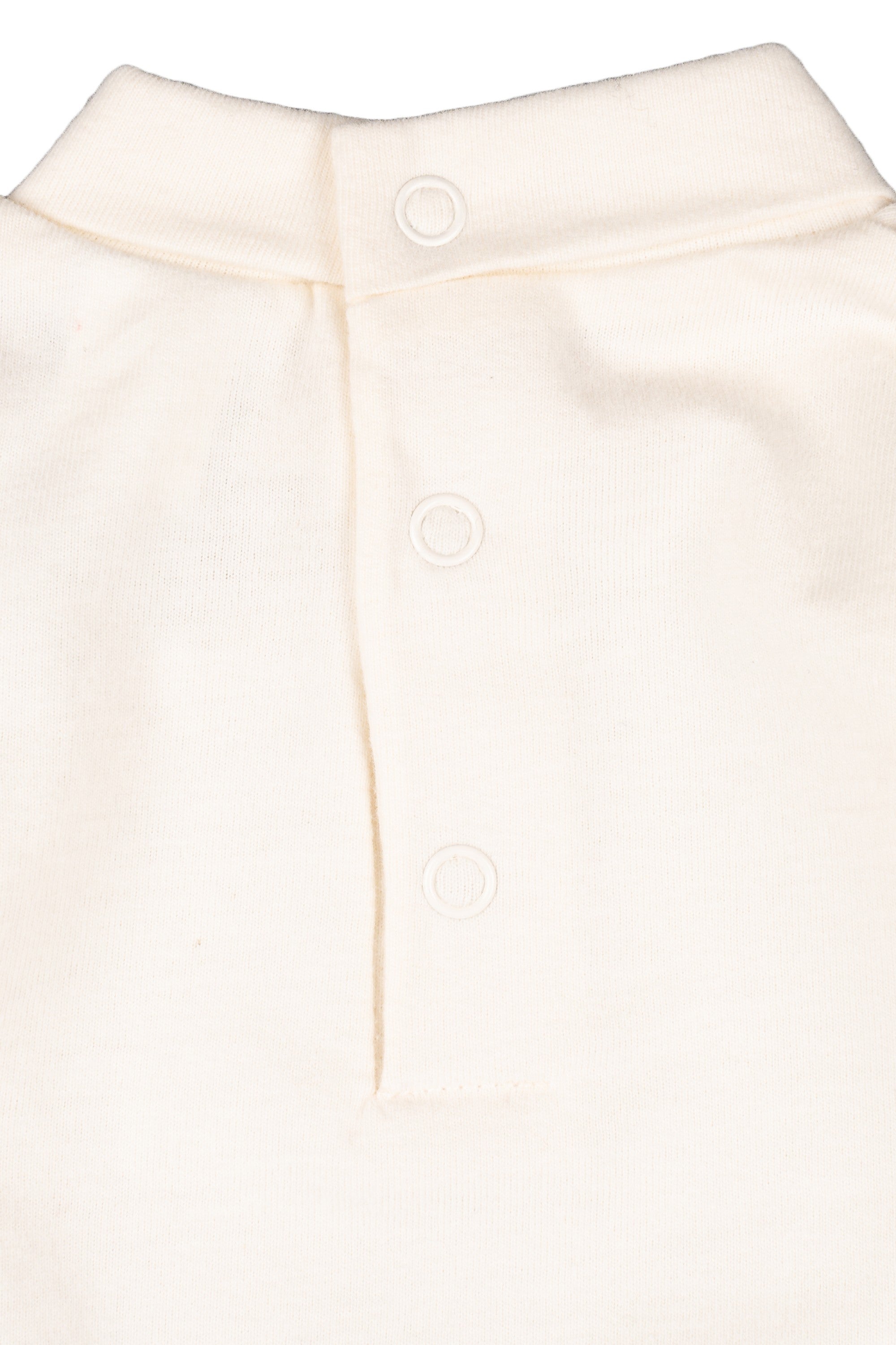 Body de recién nacido color crudo con cuello alto Outlet