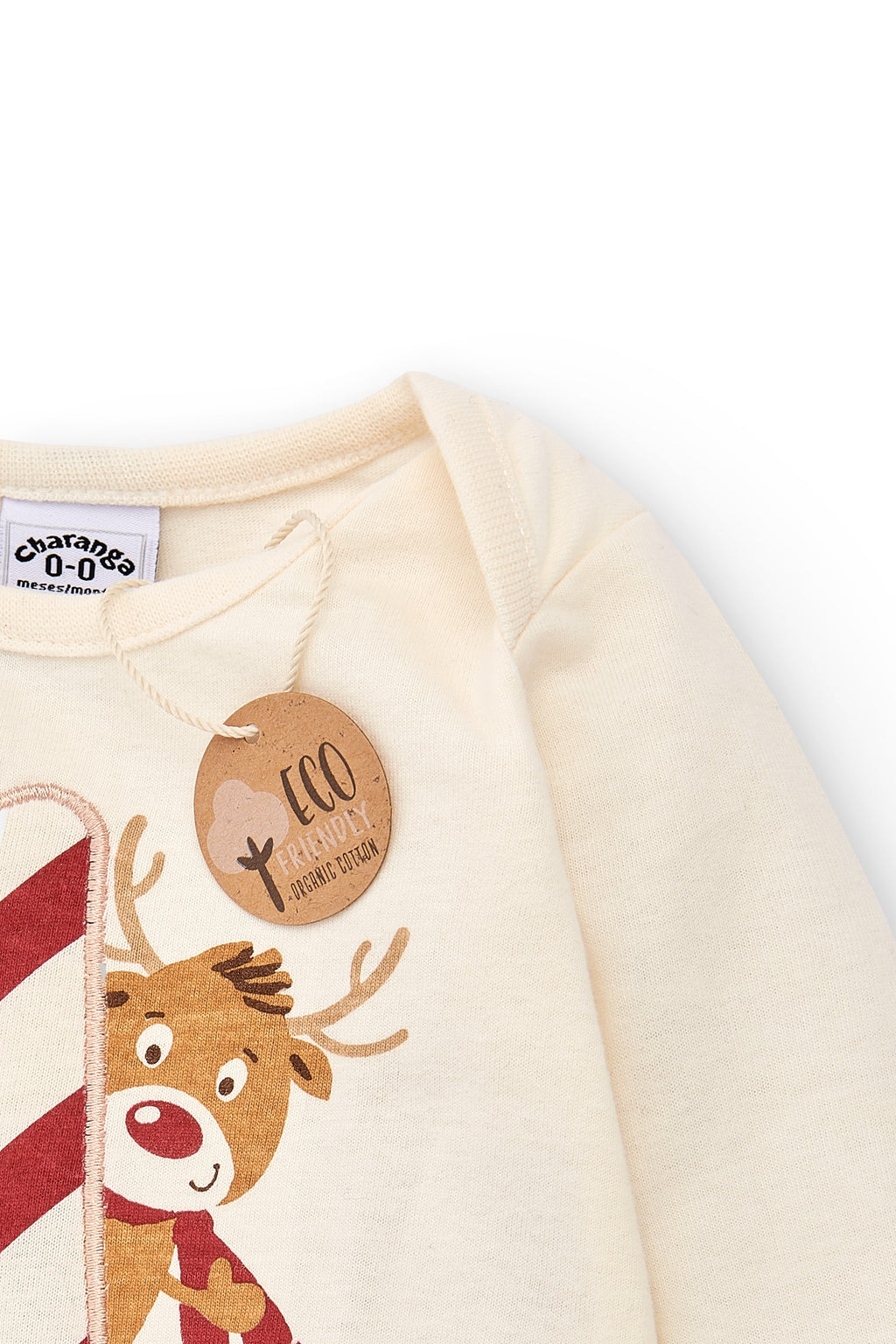 Body de recién nacido color crudo primera Navidad Outlet