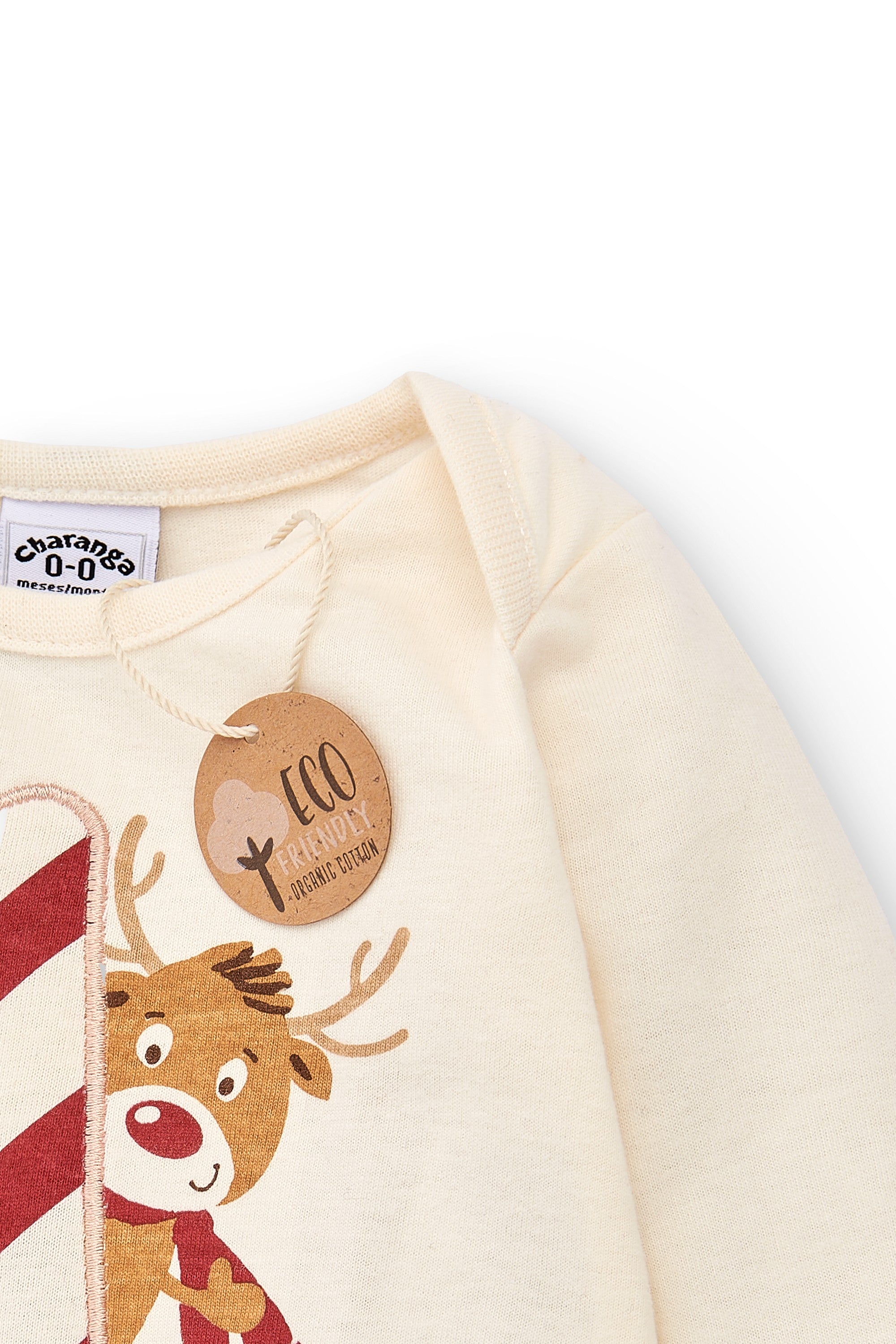 Body de recién nacido color crudo primera Navidad Outlet