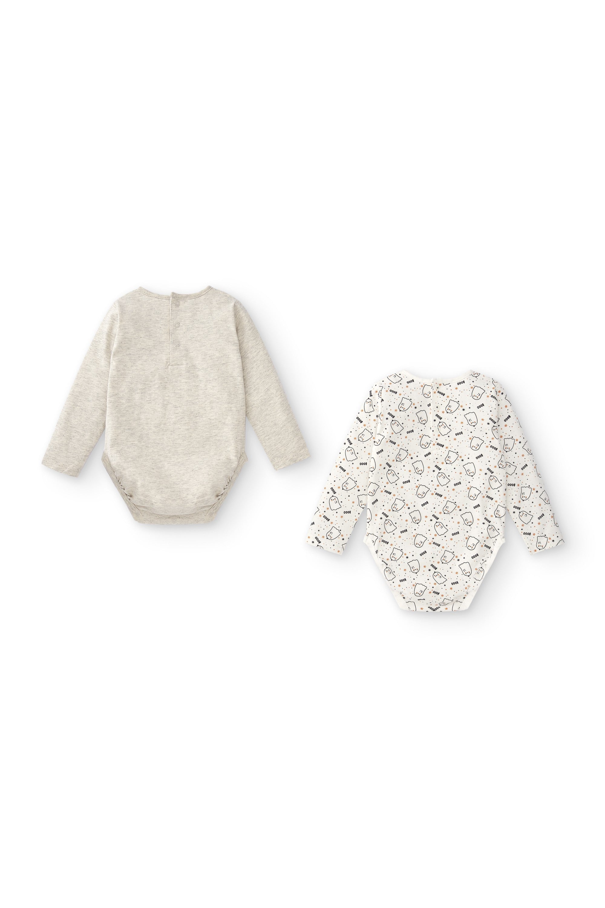 Pack de bodies de recién nacido tonos gris y blanco Charanga